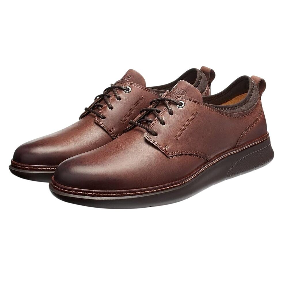 Samuel Hubbard Mens Rafael Lace Up Sneakers Size 11 XWide Brown Leather NWOB